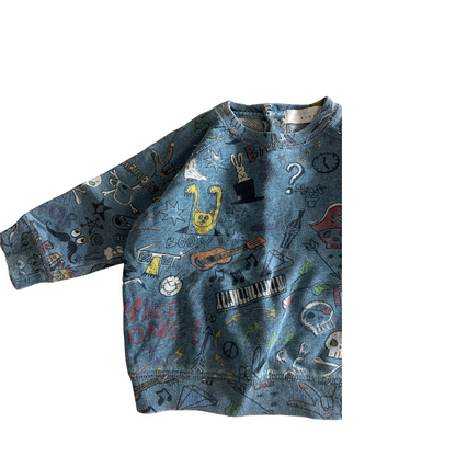 Stella McCartney baby denim cotton sweatshirt