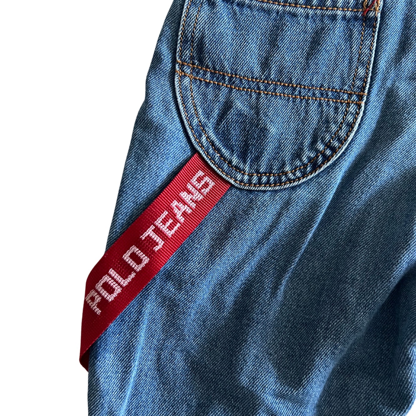 Macacão jeans Ralph Lauren para bebê