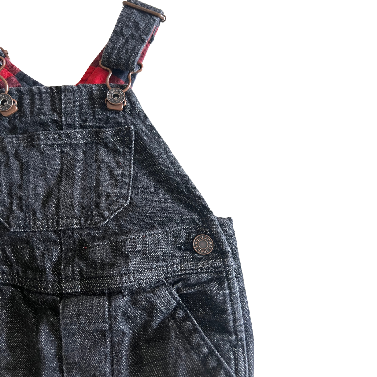 Macacão jeans para bebê Gap