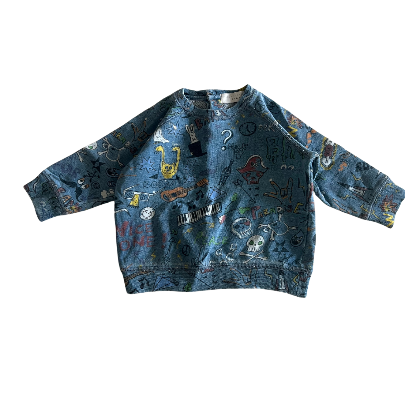 Stella McCartney baby denim cotton sweatshirt