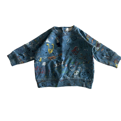 Stella McCartney baby denim cotton sweatshirt