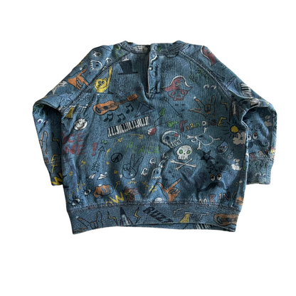 Stella McCartney baby denim cotton sweatshirt