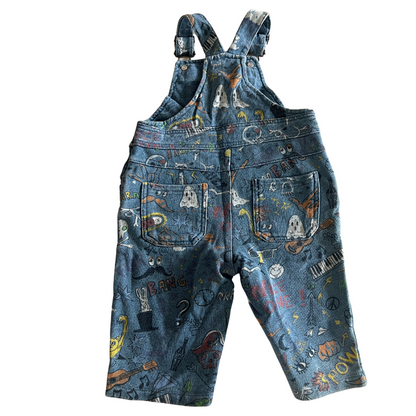 Macacão jeans de algodão para bebê Stella McCartney