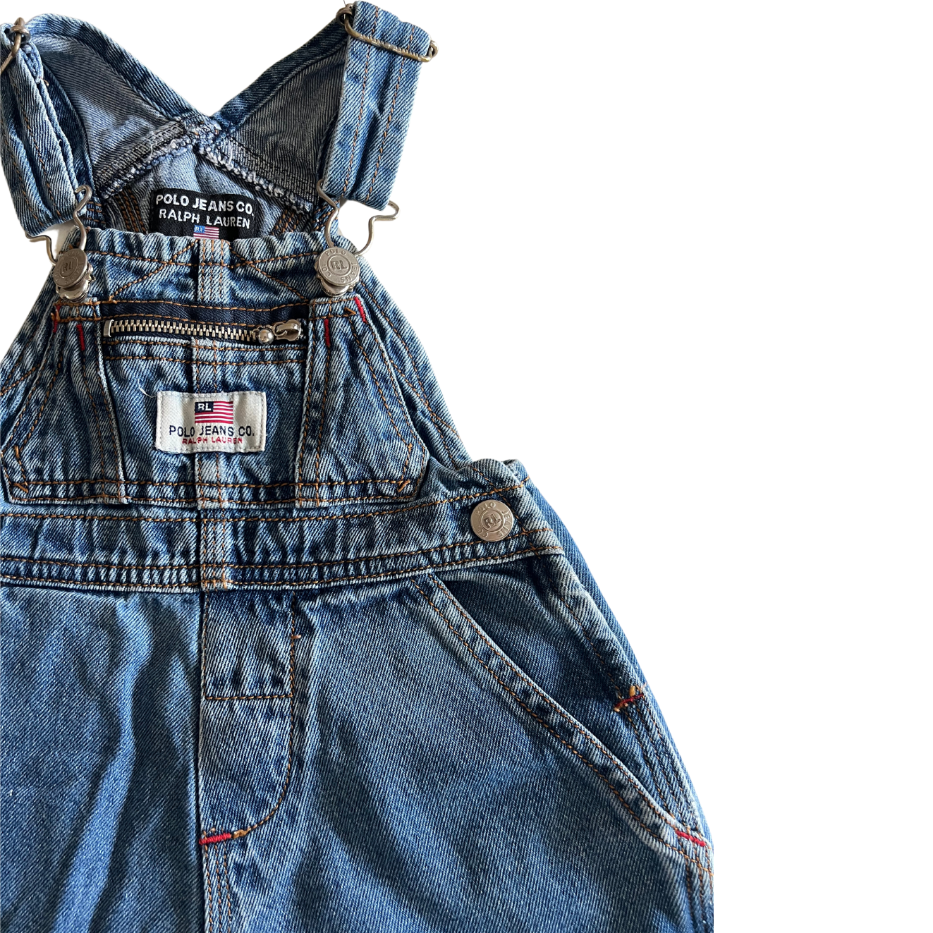 Macacão jeans Ralph Lauren para bebê