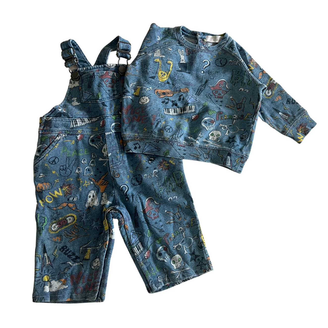 Stella McCartney baby denim cotton sweatshirt