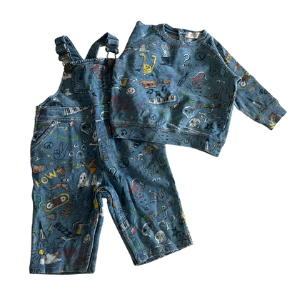 Stella McCartney baby denim cotton sweatshirt